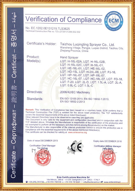 CE Certificates