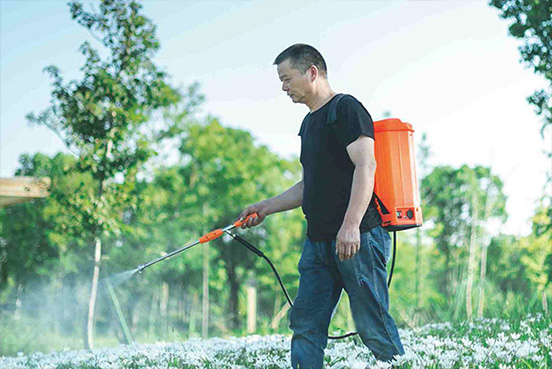 The role of knapsack sprayer